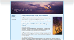 Desktop Screenshot of energyadvisorsinc.com